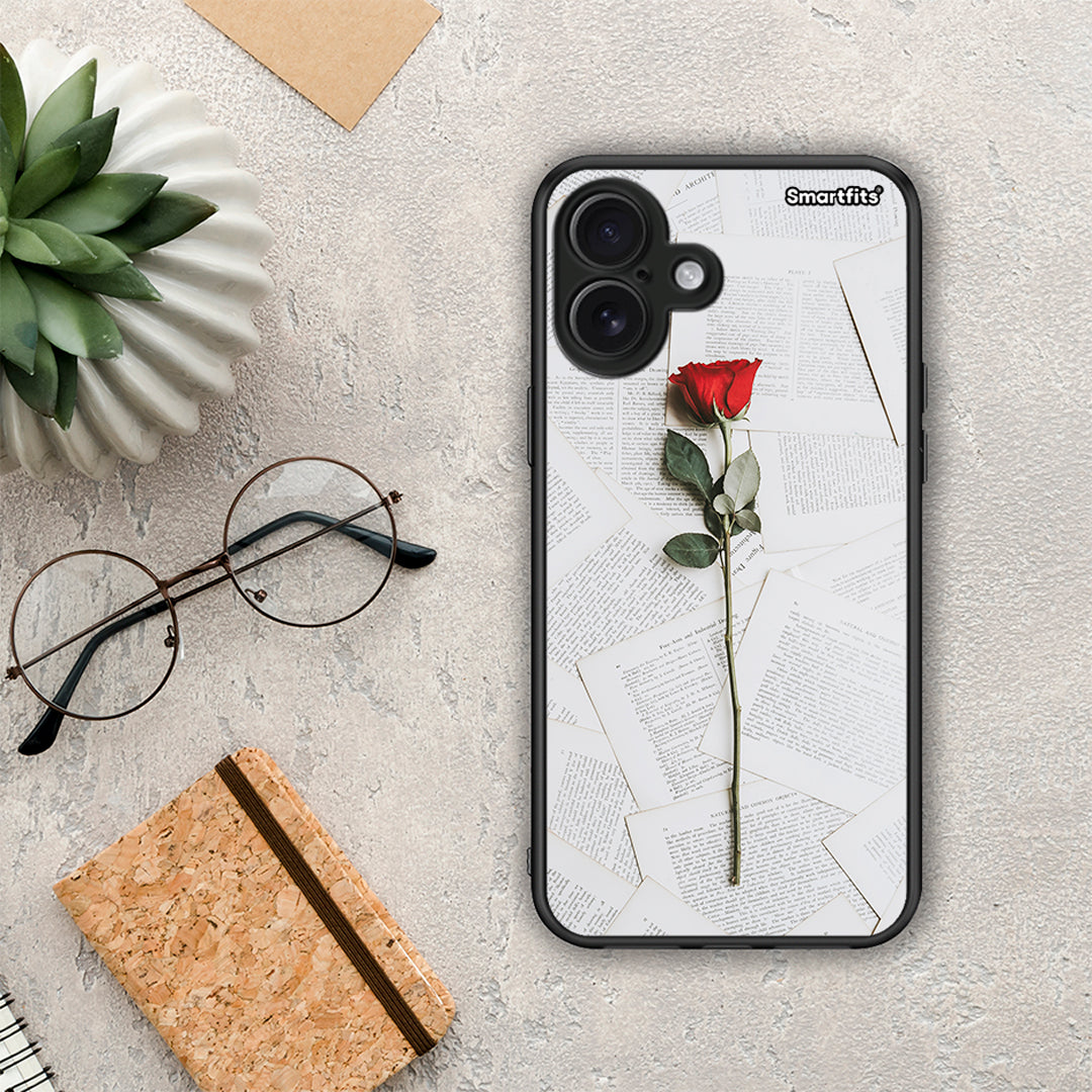 Red Rose - iPhone 16 Plus θήκη