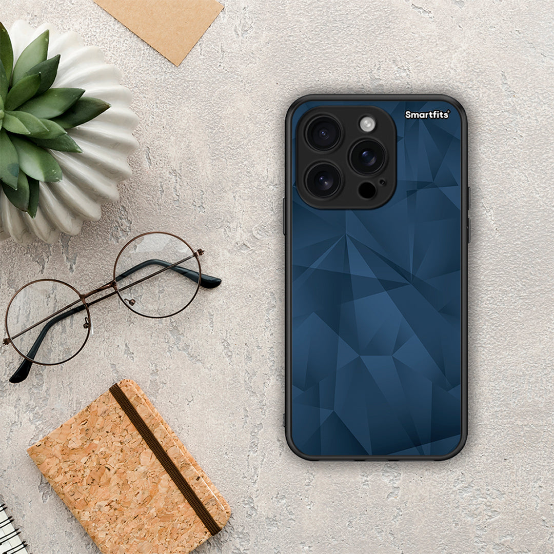 Geometric Blue Abstract - iPhone 16 Pro θήκη