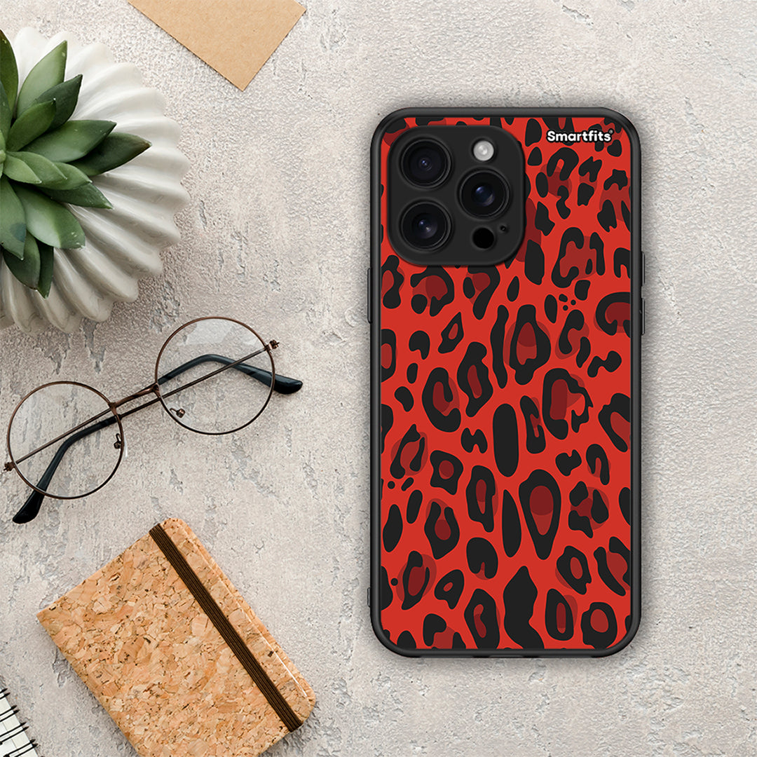 Animal Red Leopard - iPhone 16 Pro Max θήκη
