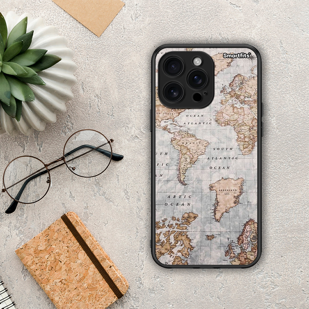 World Map - iPhone 16 Pro Max θήκη