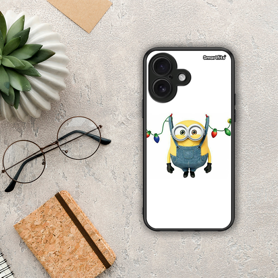 Xmas Minion Lights - iPhone 16 θήκη