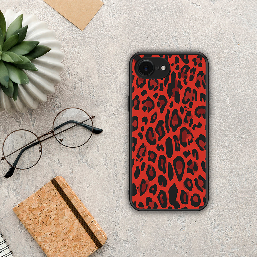 Animal Red Leopard - iPhone 16e θήκη
