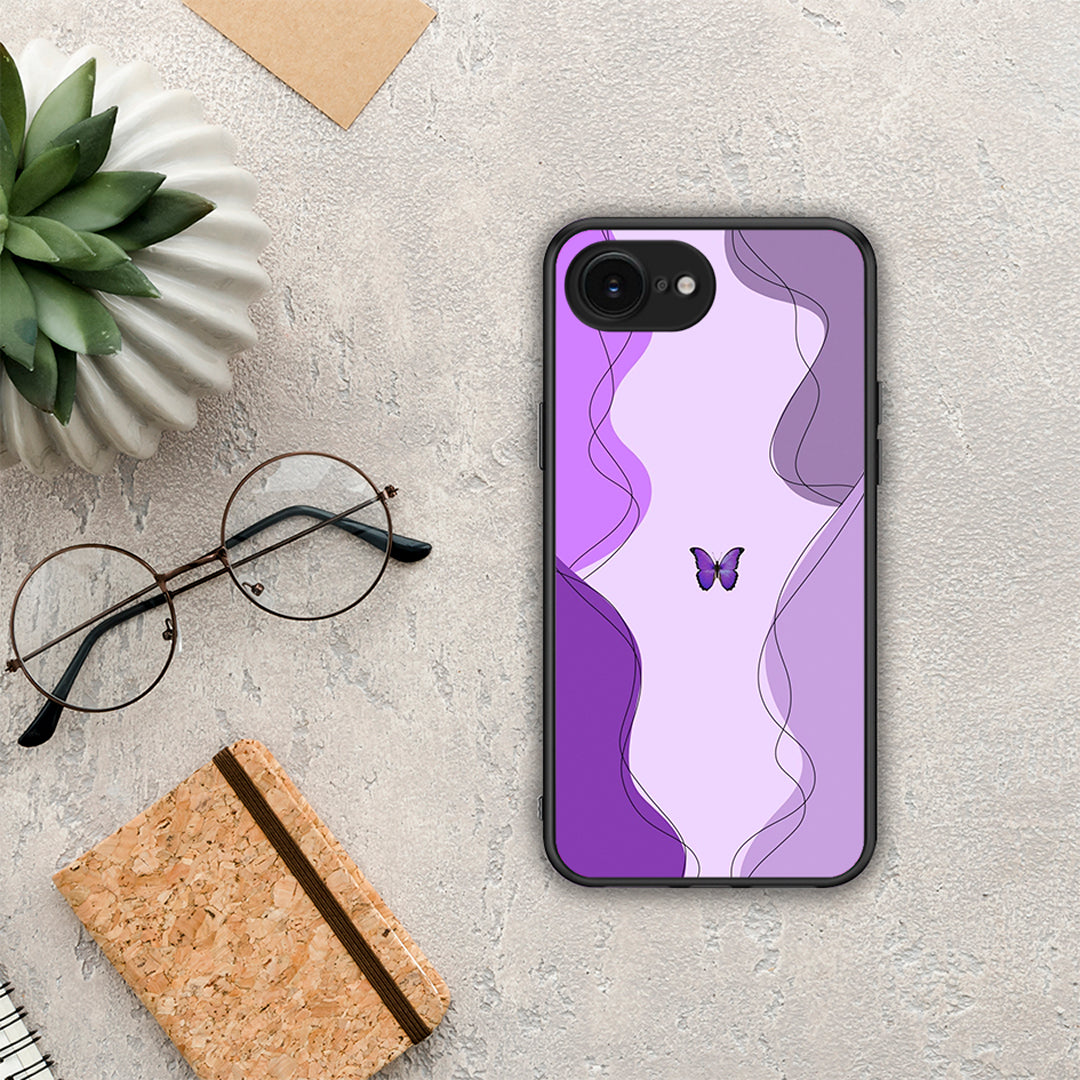 Purple Mariposa - iPhone 16e θήκη