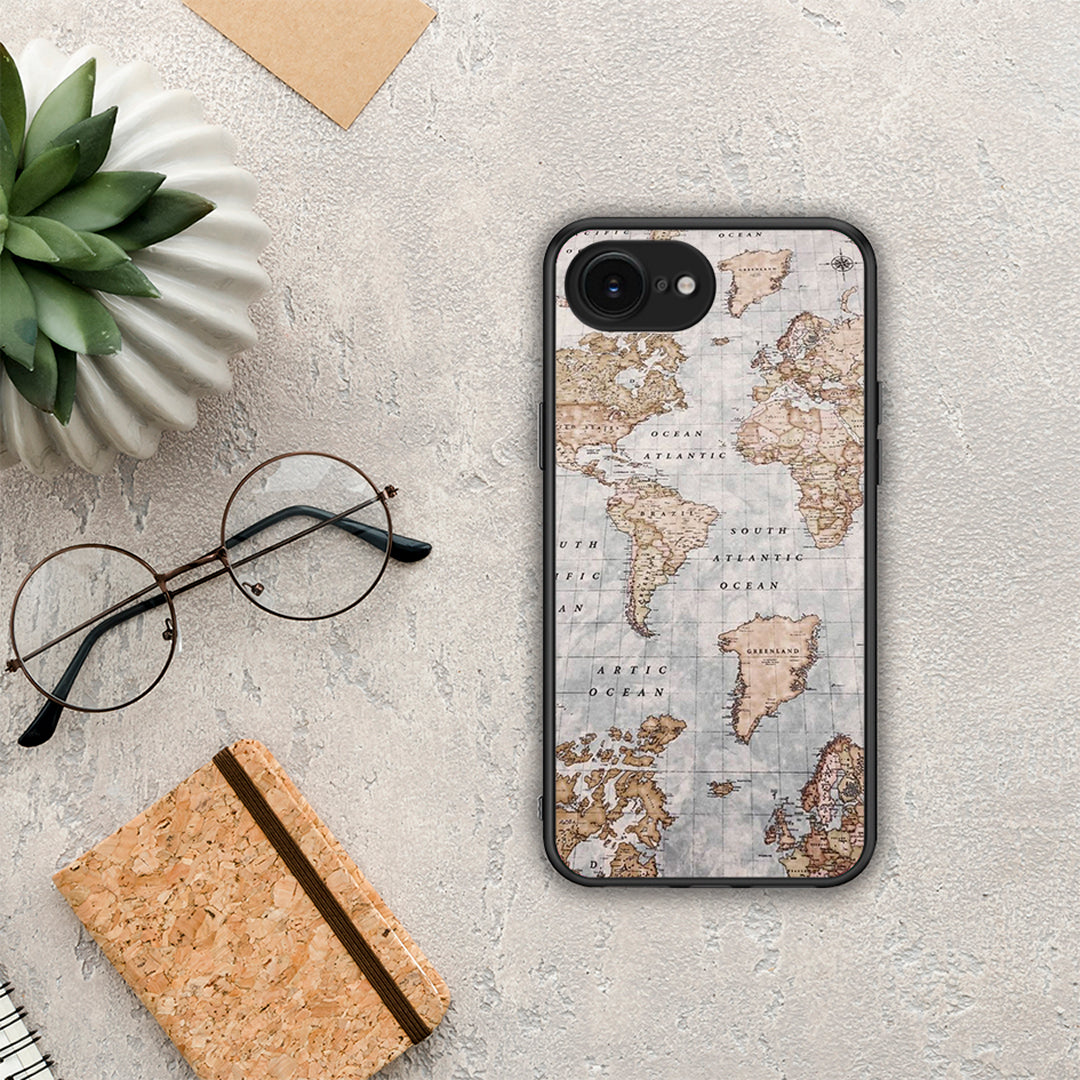 World Map - iPhone 16e θήκη