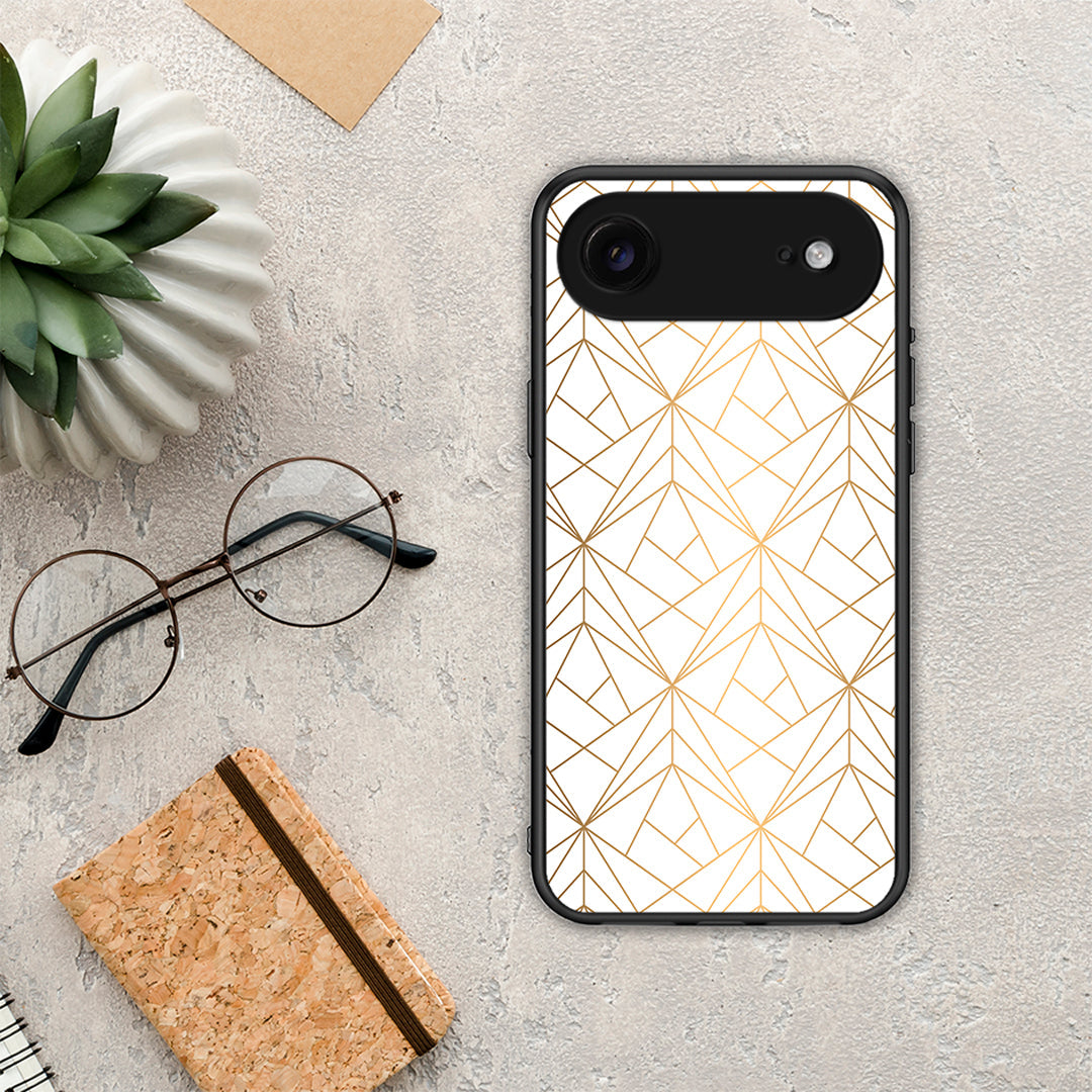 Geometric Luxury White - iPhone 17 Air θήκη