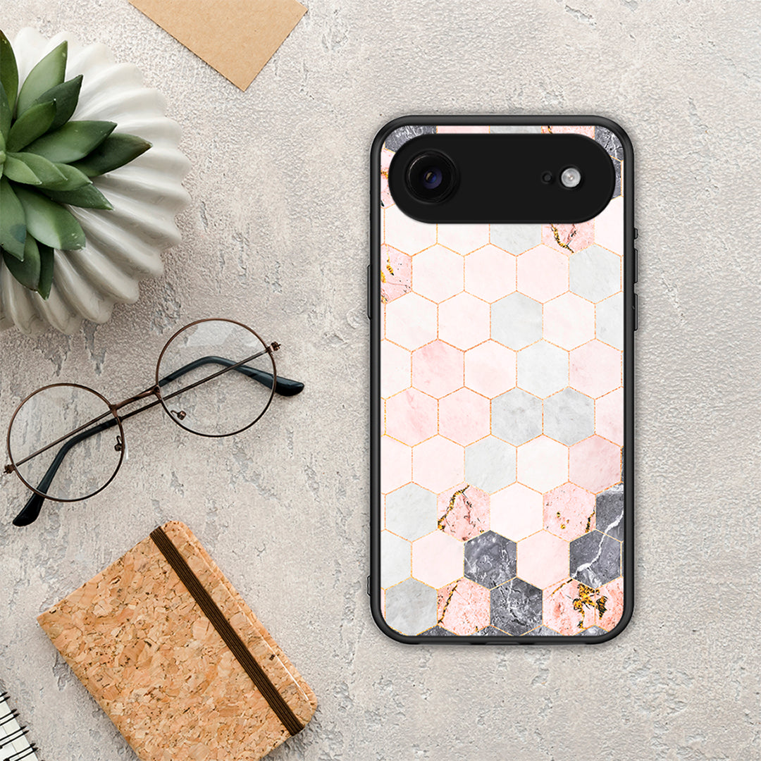 Marble Hexagon Pink - iPhone 17 Air θήκη