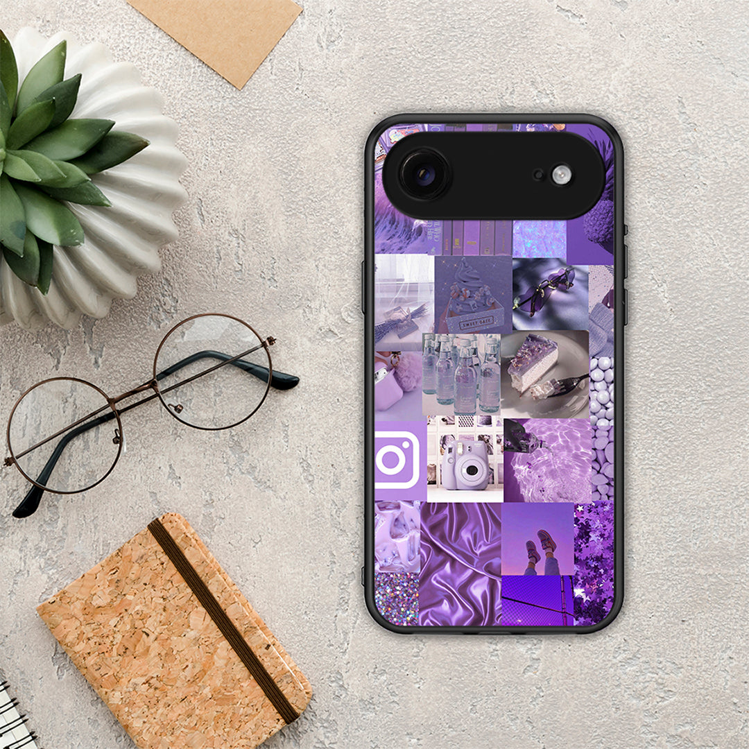 Purple Aesthetic Collage - iPhone 17 Air θήκη