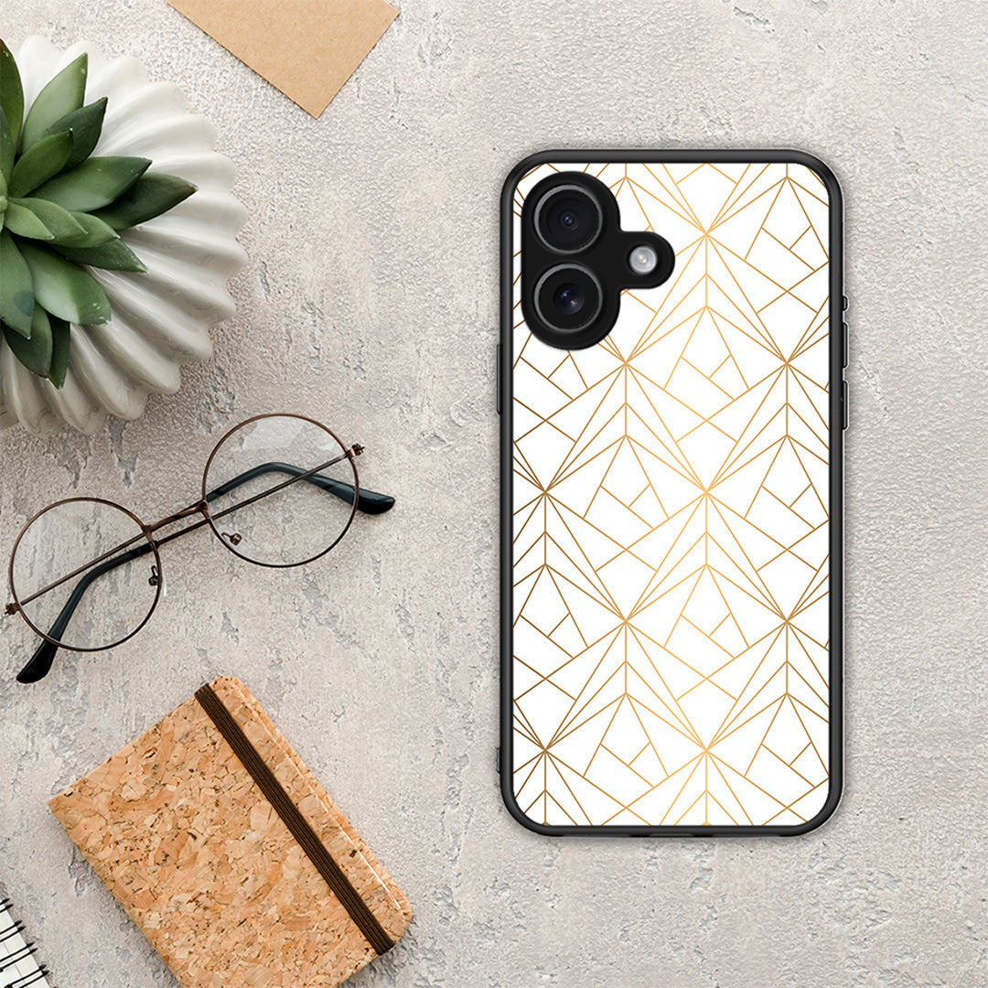 Geometric Luxury White - iPhone 17 θήκη