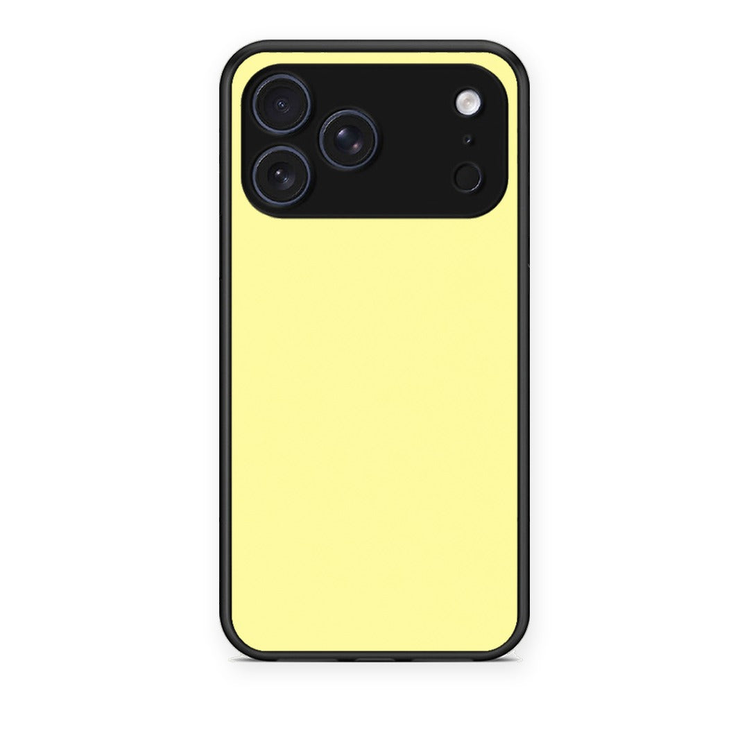 Θήκη iPhone 17 Pro Butter Yellow από τη Smartfits με σχέδιο στο πίσω μέρος και μαύρο περίβλημα | iPhone 17 Pro Butter Yellow case with colorful back and black bezels
