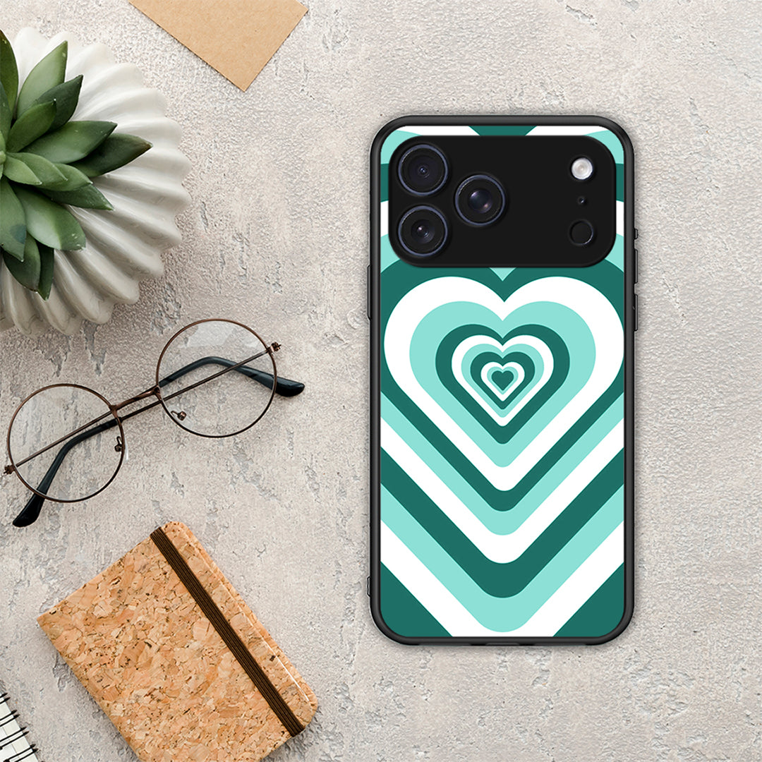 Green Hearts - iPhone 17 Pro Max θήκη