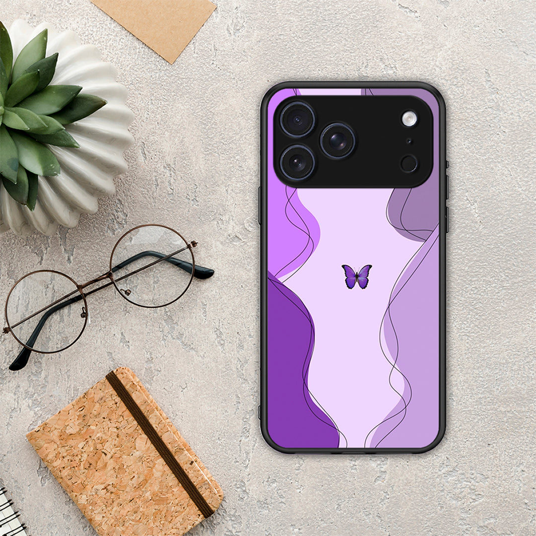 Purple Mariposa - iPhone 17 Pro θήκη