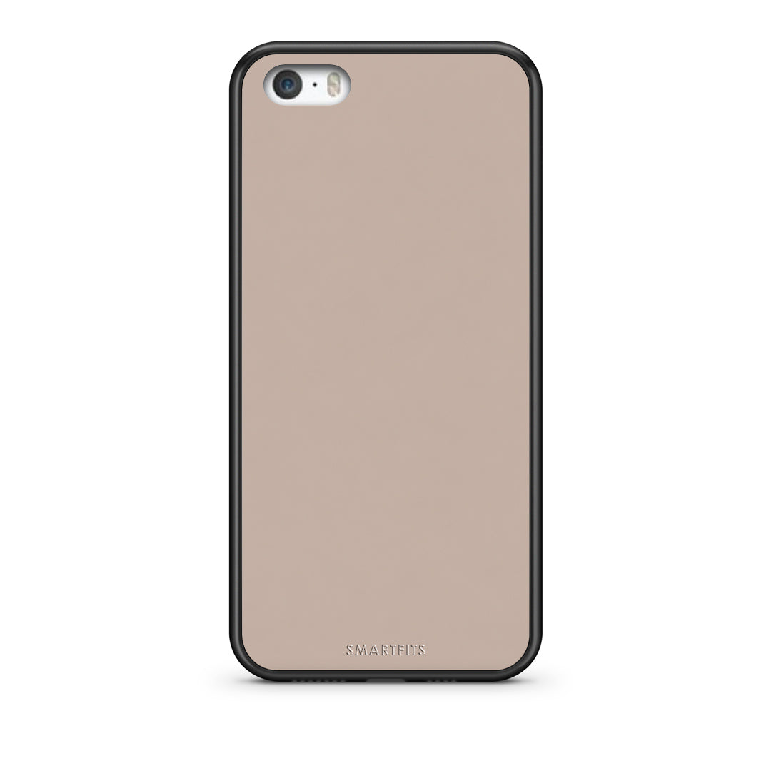 Θήκη iPhone 5 / 5s / SE Blush Beige από τη Smartfits με σχέδιο στο πίσω μέρος και μαύρο περίβλημα | iPhone 5 / 5s / SE Blush Beige case with colorful back and black bezels