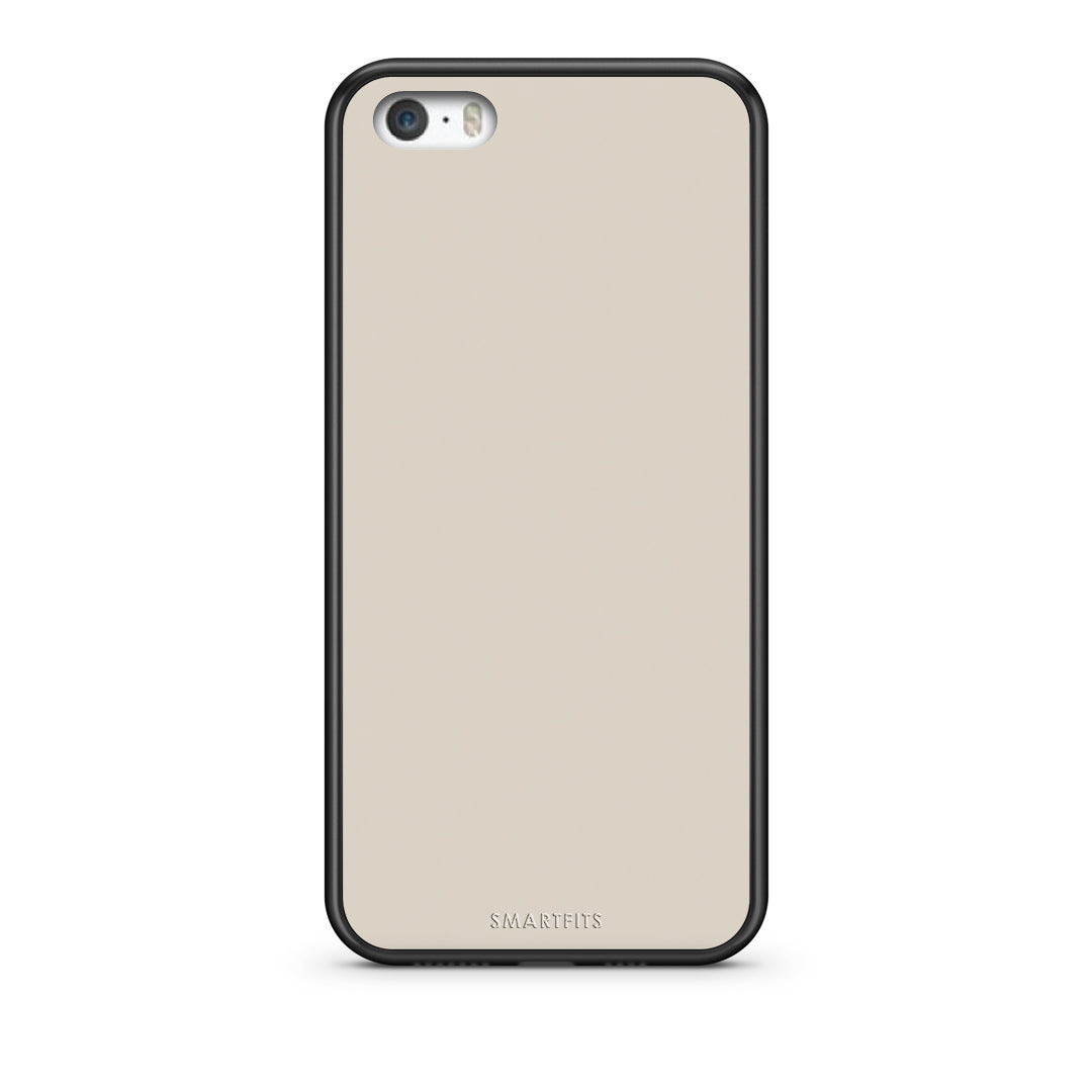 Θήκη iPhone 5 / 5s / SE Ivory Beige από τη Smartfits με σχέδιο στο πίσω μέρος και μαύρο περίβλημα | iPhone 5 / 5s / SE Ivory Beige case with colorful back and black bezels