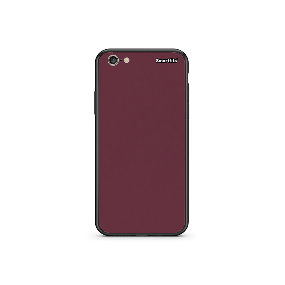 Θήκη iPhone 6 Plus / 6s Plus Muted Burgundy από τη Smartfits με σχέδιο στο πίσω μέρος και μαύρο περίβλημα | iPhone 6 Plus / 6s Plus Muted Burgundy case with colorful back and black bezels