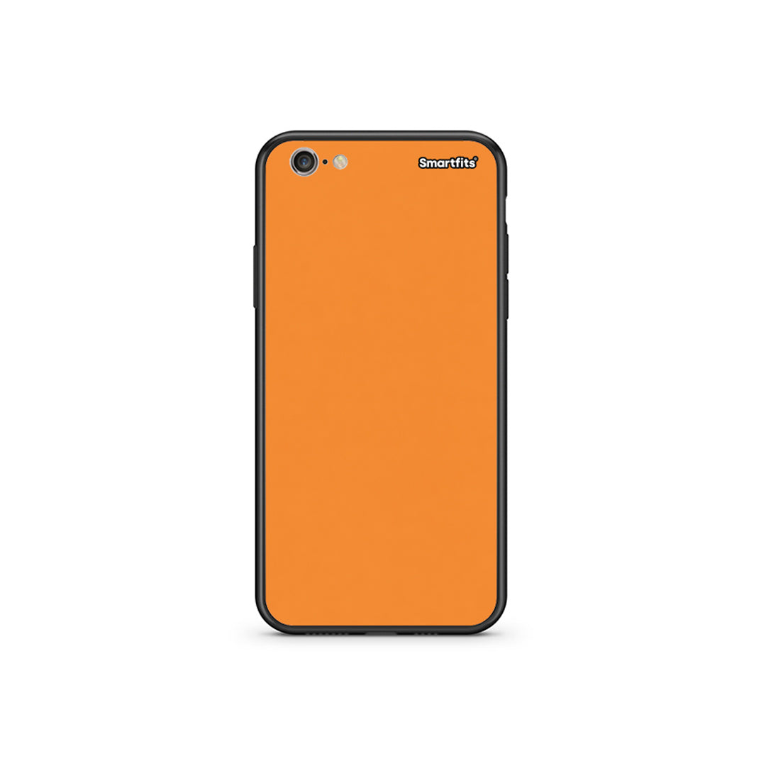 Θήκη iPhone 6 Plus / 6s Plus Tangerine Orange από τη Smartfits με σχέδιο στο πίσω μέρος και μαύρο περίβλημα | iPhone 6 Plus / 6s Plus Tangerine Orange case with colorful back and black bezels