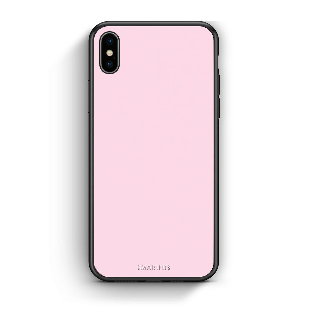Θήκη iPhone Xs Max Pale Pink από τη Smartfits με σχέδιο στο πίσω μέρος και μαύρο περίβλημα | iPhone Xs Max Pale Pink case with colorful back and black bezels