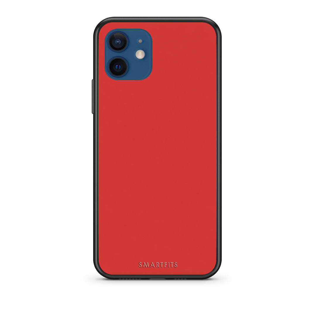 Θήκη iPhone 12 Poppy Red από τη Smartfits με σχέδιο στο πίσω μέρος και μαύρο περίβλημα | iPhone 12 Poppy Red case with colorful back and black bezels