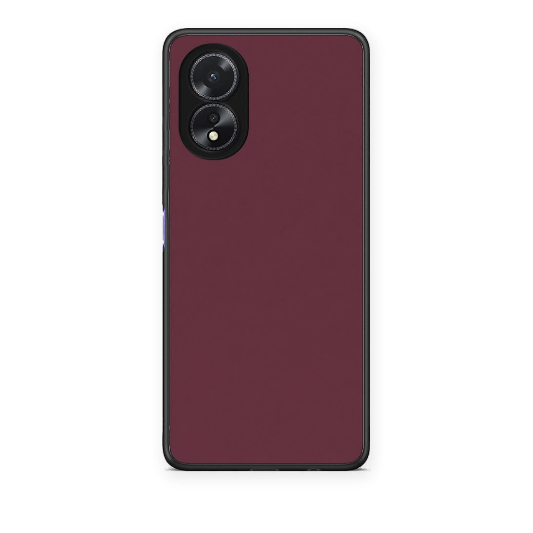 Θήκη Oppo A18 Muted Burgundy από τη Smartfits με σχέδιο στο πίσω μέρος και μαύρο περίβλημα | Oppo A18 Muted Burgundy case with colorful back and black bezels