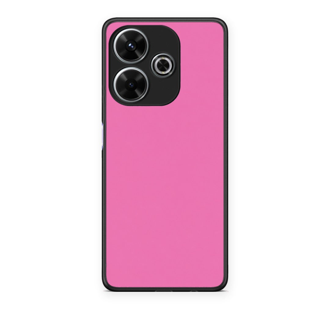 Θήκη Xiaomi Redmi 13 Rose Pink από τη Smartfits με σχέδιο στο πίσω μέρος και μαύρο περίβλημα | Xiaomi Redmi 13 Rose Pink case with colorful back and black bezels