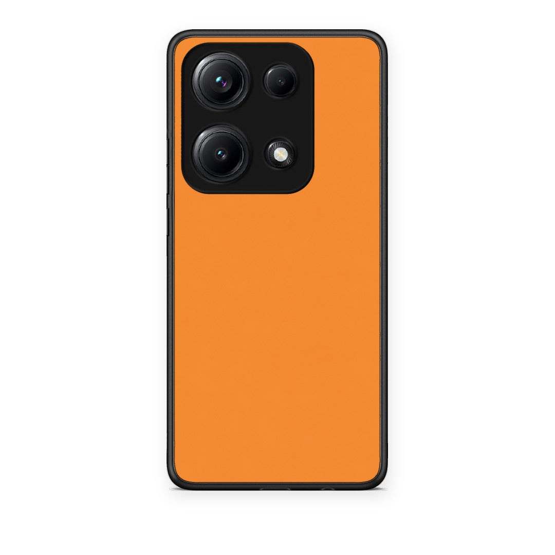 Θήκη Xiaomi Redmi Note 14S Tangerine Orange από τη Smartfits με σχέδιο στο πίσω μέρος και μαύρο περίβλημα | Xiaomi Redmi Note 14S Tangerine Orange case with colorful back and black bezels