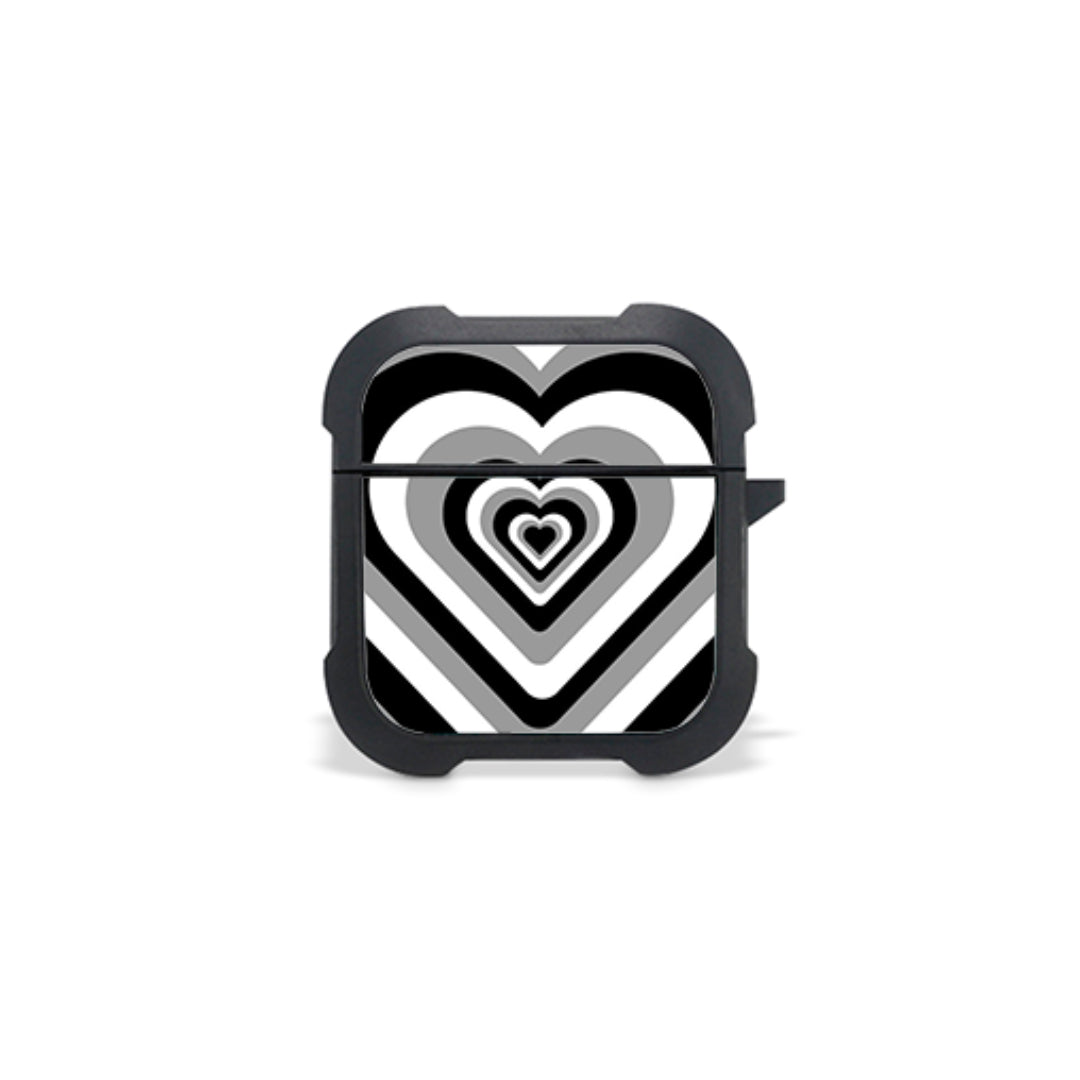 Black Hearts - Airpods 1, 2 Θήκη