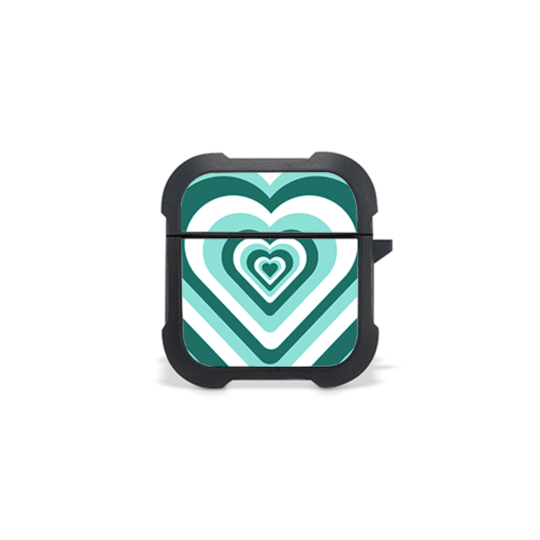 Green Hearts - Airpods 1, 2 Θήκη
