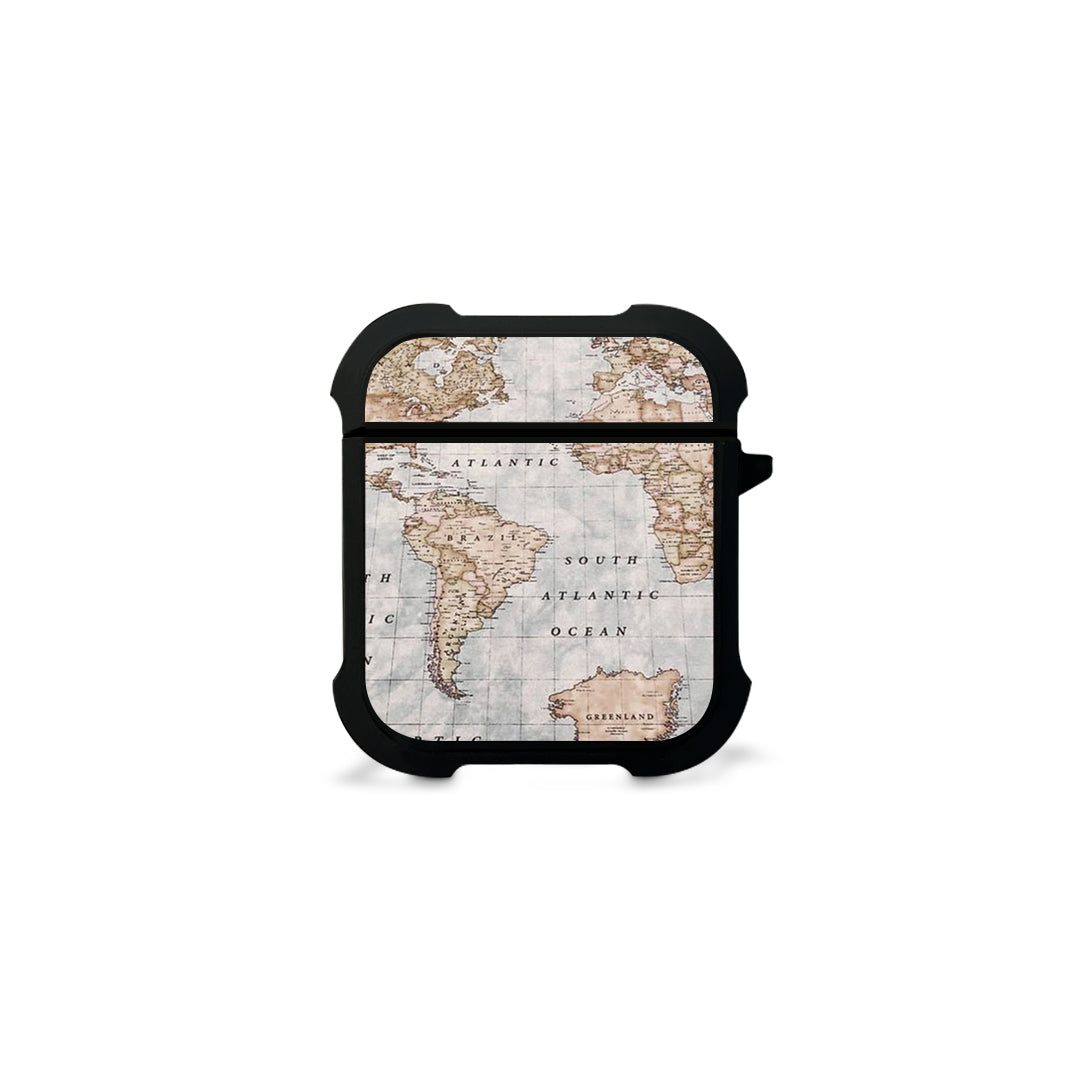 World Map - Airpods 1, 2 Θήκη