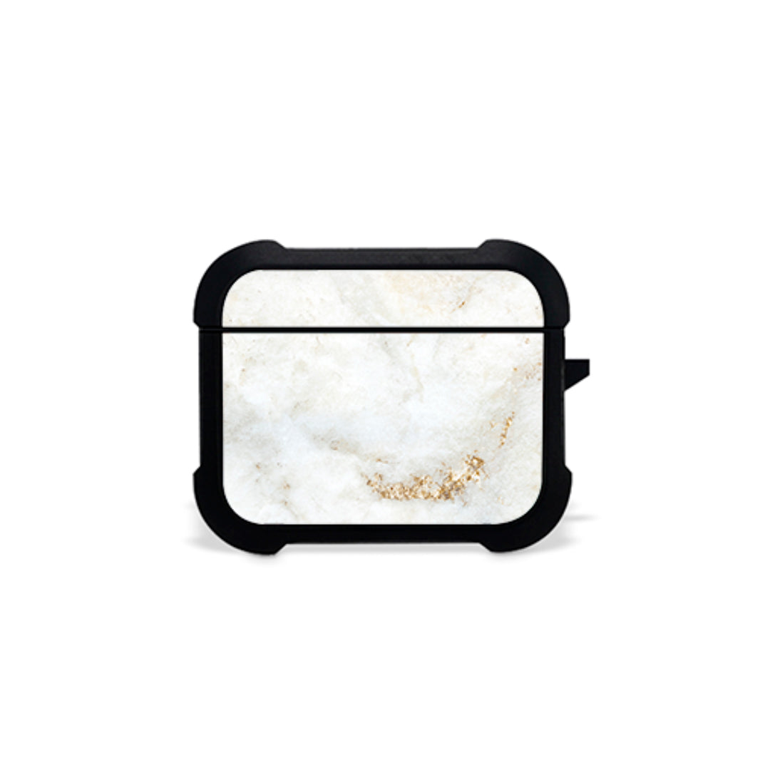White Gold Marble - Airpods Θήκη