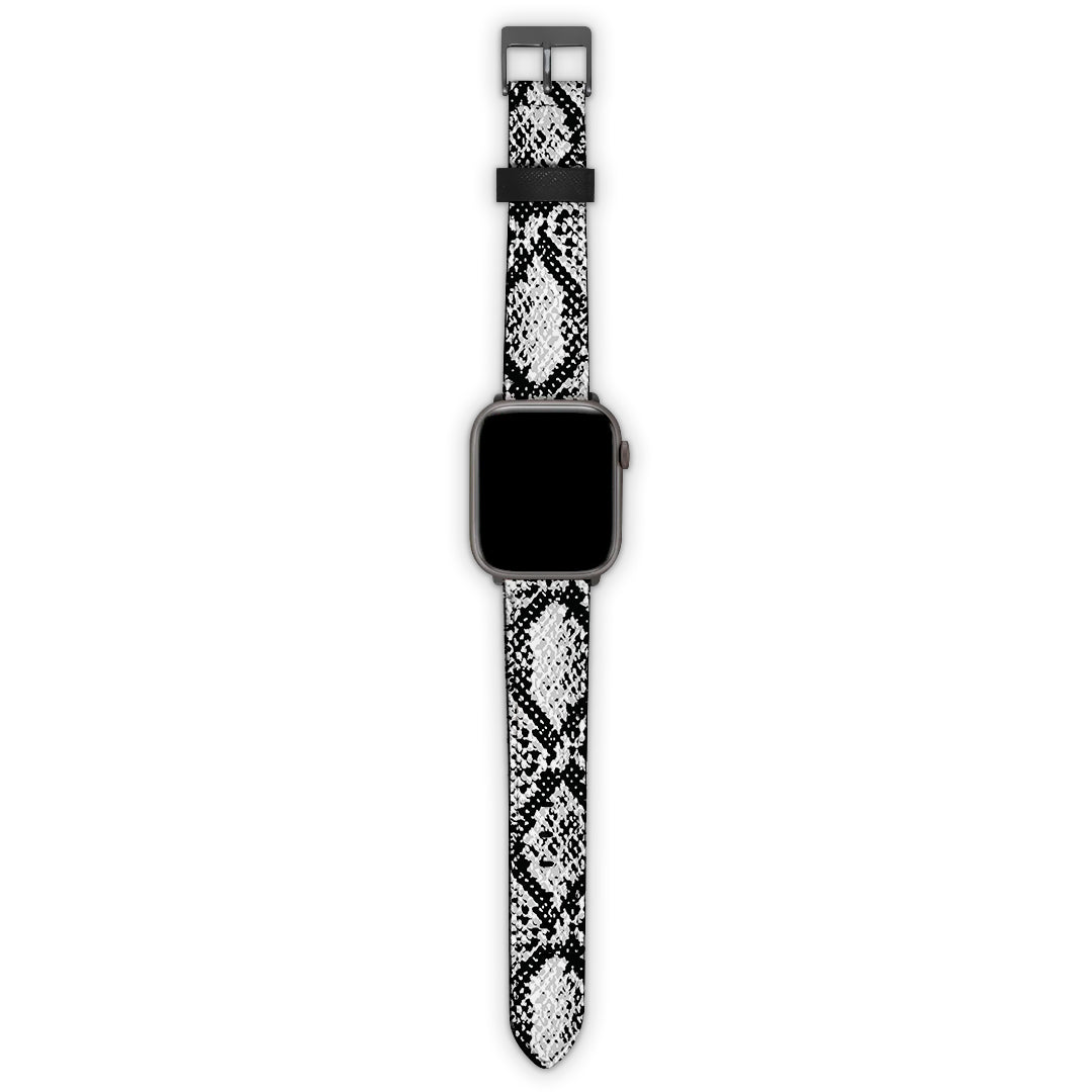 Λουράκι Apple Watch 42/44/45/49mm με χρώμα Animal White Snake – Smartfits