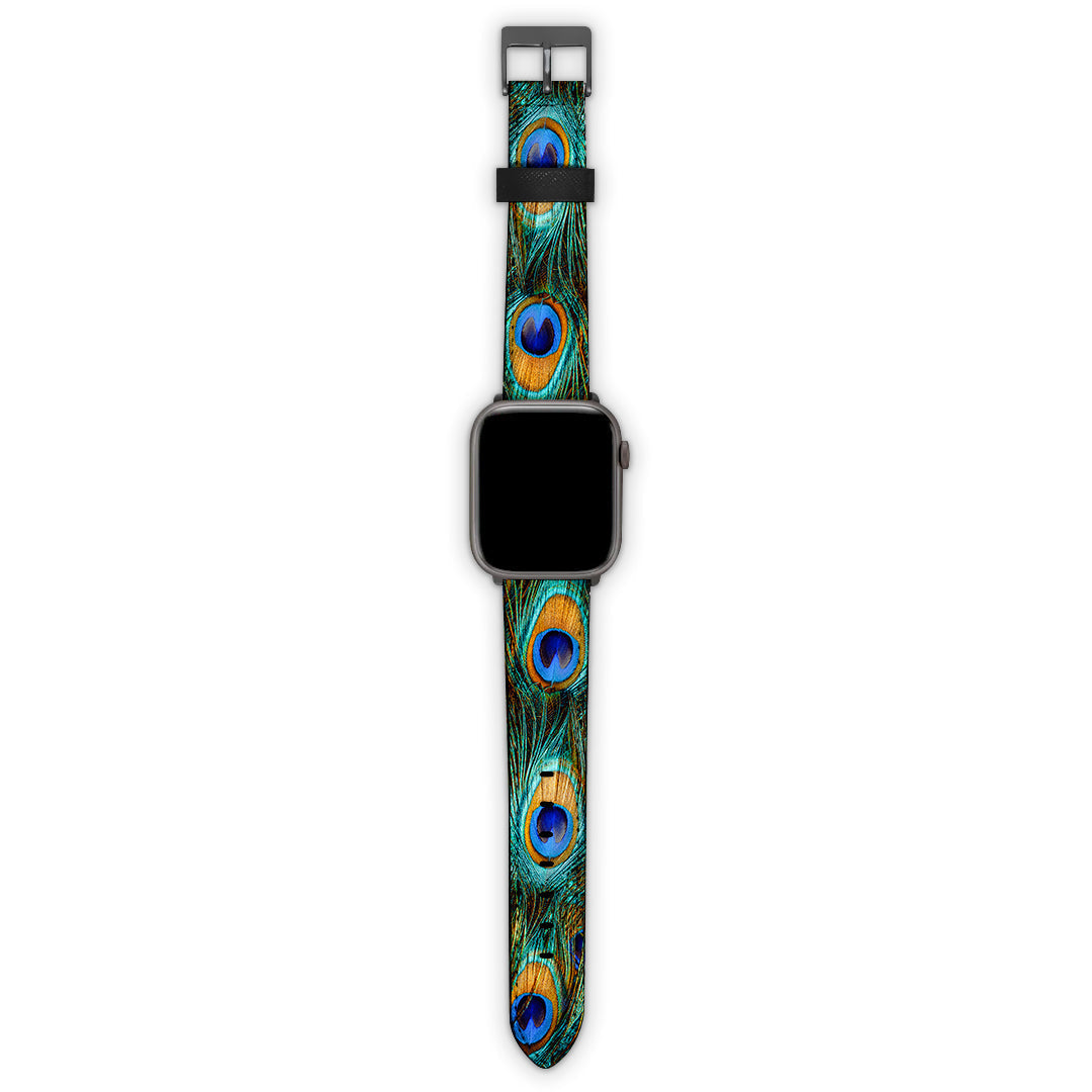 Λουράκι 20mm Samsung / Huawei / Honor / Xiaomi / Garmin με χρώμα Real Peacock Feathers – Smartfits