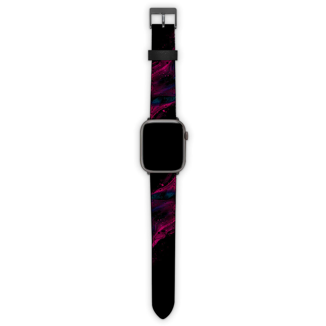 Λουράκι 20mm Samsung / Huawei / Honor / Xiaomi / Garmin με χρώμα Watercolor Pink Black – Smartfits