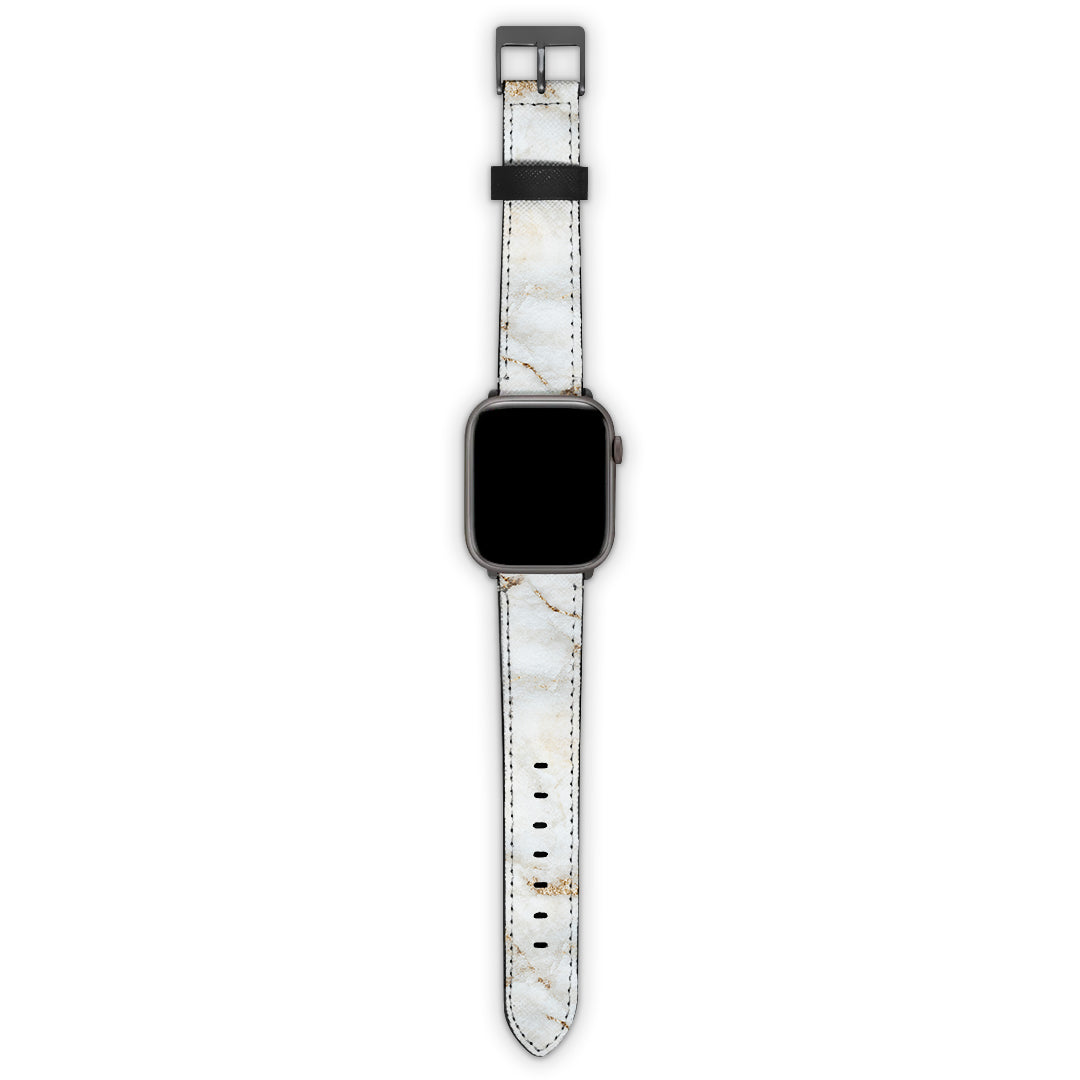 Λουράκι Apple Watch 42/44/45/49mm με χρώμα White Gold Marble – Smartfits