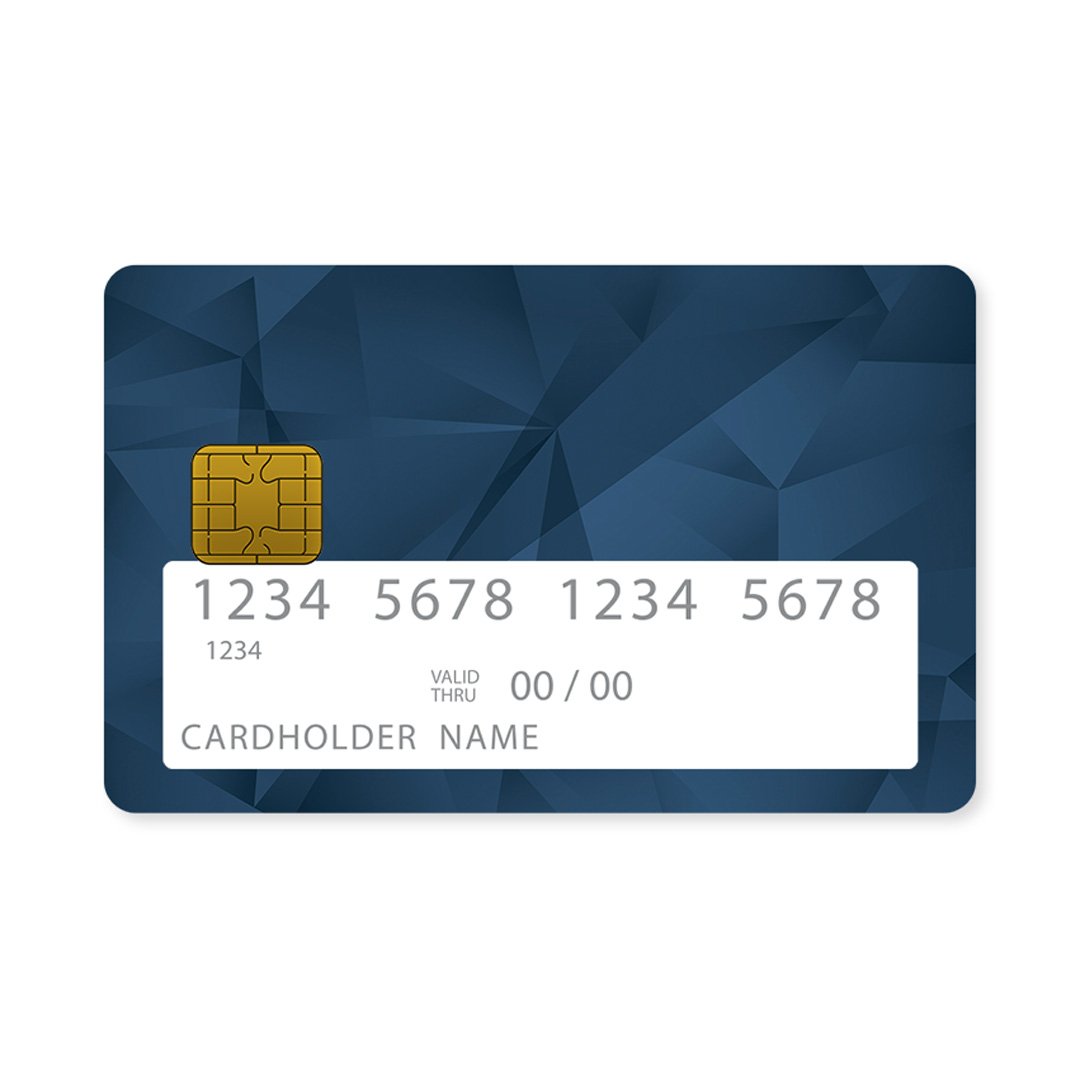 Geometric Blue Abstract - Επικάλυψη Κάρτας