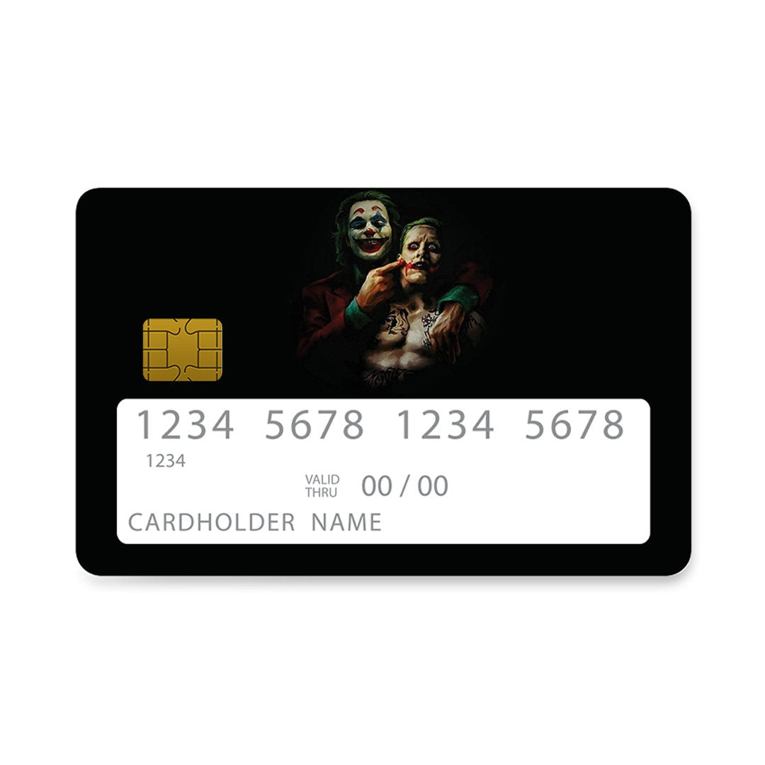Επικάλυψη Τραπεζικής Κάρτας σε σχέδιο Clown Hero σε λευκό φόντο