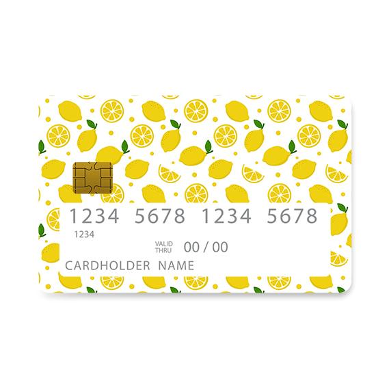 Bank Card Skin with Lemon Love design