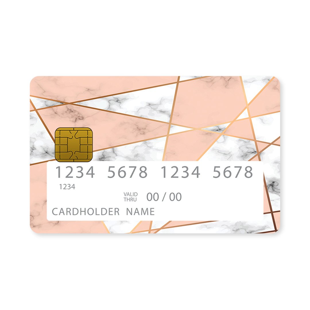 Geometric Pink Marble - Επικάλυψη Κάρτας