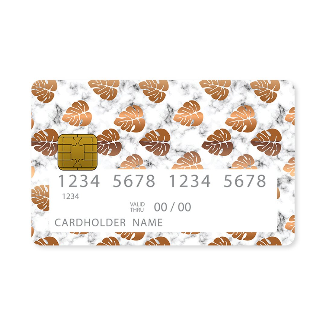 Gold Flower Marble - Επικάλυψη Κάρτας