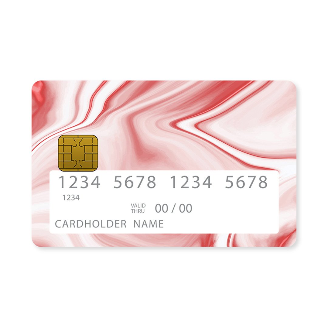 Water Color Red Marble - Επικάλυψη Κάρτας