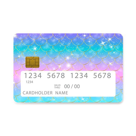 Bank Card Skin with Mermaid Love design