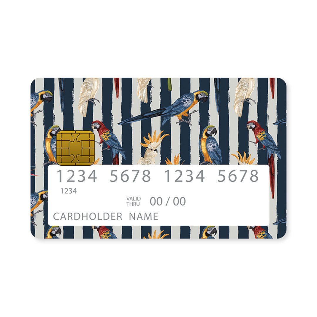Blue Parrots Tropic - Επικάλυψη Κάρτας