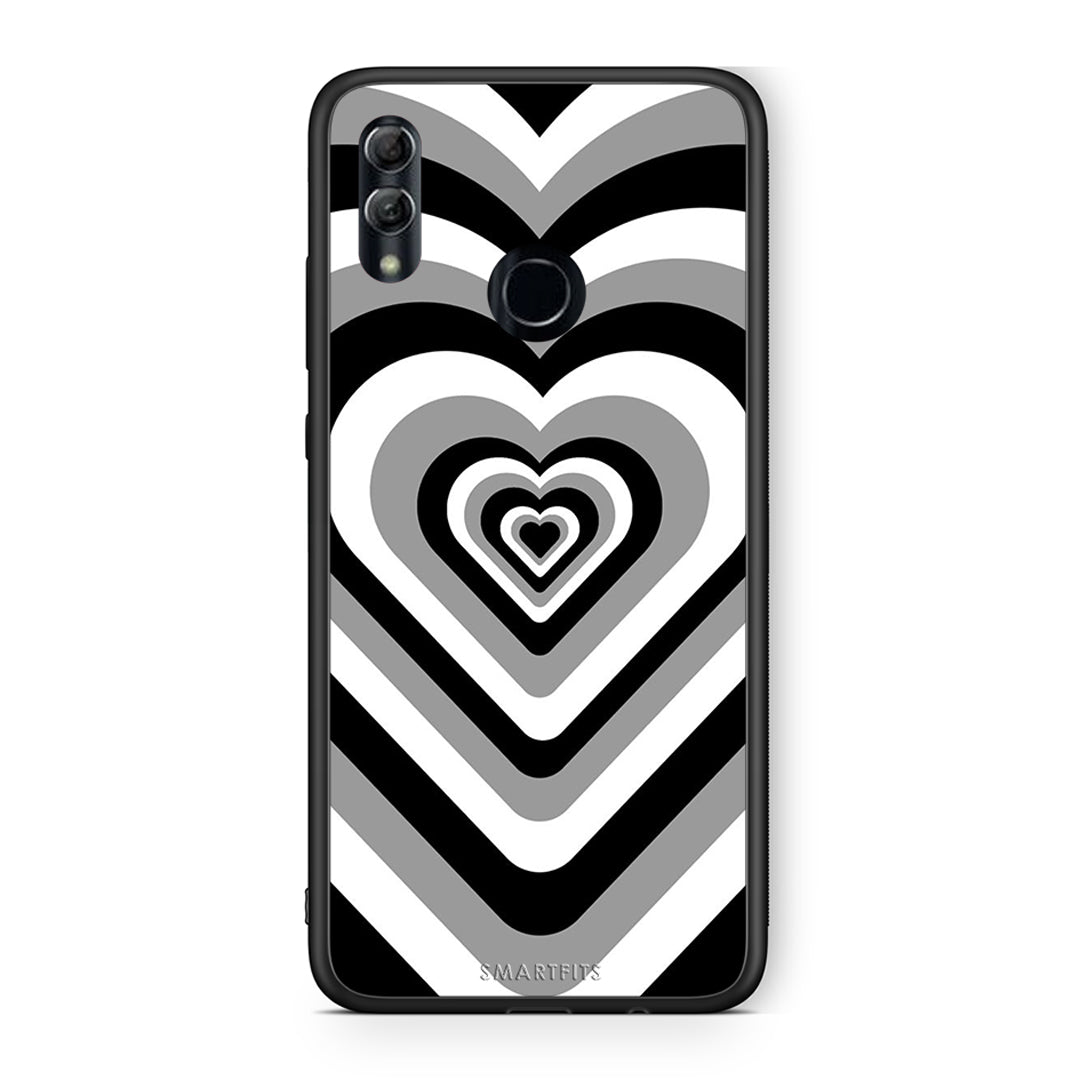 Honor 10 Lite Black Hearts θήκη από τη Smartfits με σχέδιο στο πίσω μέρος και μαύρο περίβλημα | Smartphone case with colorful back and black bezels by Smartfits