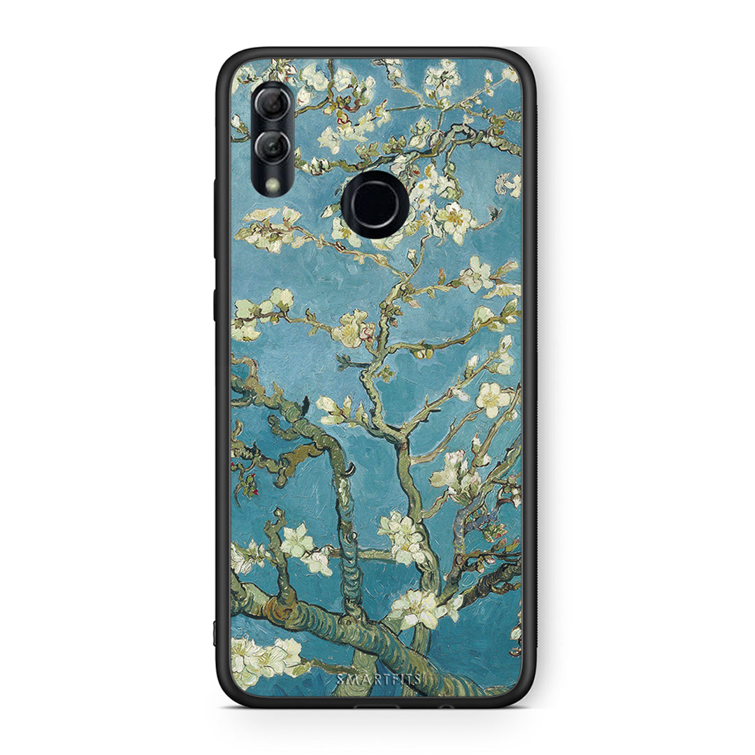 Honor 10 Lite White Blossoms θήκη από τη Smartfits με σχέδιο στο πίσω μέρος και μαύρο περίβλημα | Smartphone case with colorful back and black bezels by Smartfits