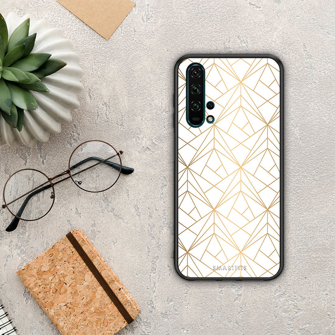 Geometric Luxury White - Honor 20 Pro θήκη