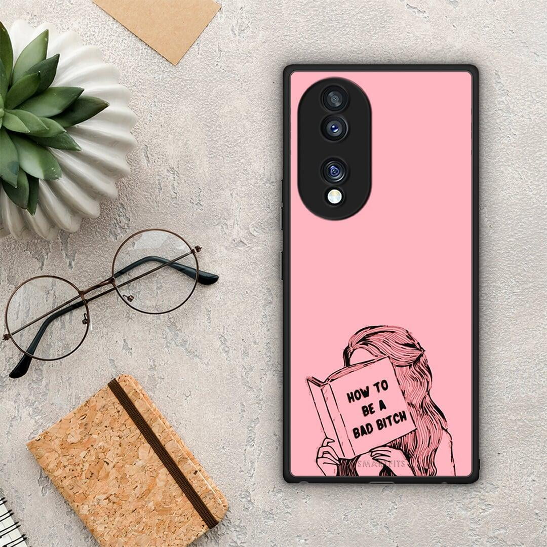 Θήκη Honor 70 5G Bad Bitch από τη Smartfits με σχέδιο στο πίσω μέρος και μαύρο περίβλημα | Honor 70 5G Bad Bitch Case with Colorful Back and Black Bezels