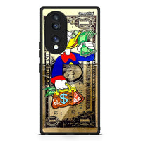 Thumbnail for Θήκη Honor 70 5G Duck Money από τη Smartfits με σχέδιο στο πίσω μέρος και μαύρο περίβλημα | Honor 70 5G Duck Money Case with Colorful Back and Black Bezels