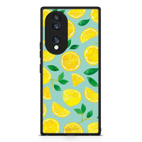 Thumbnail for Θήκη Honor 70 5G Lemons από τη Smartfits με σχέδιο στο πίσω μέρος και μαύρο περίβλημα | Honor 70 5G Lemons Case with Colorful Back and Black Bezels