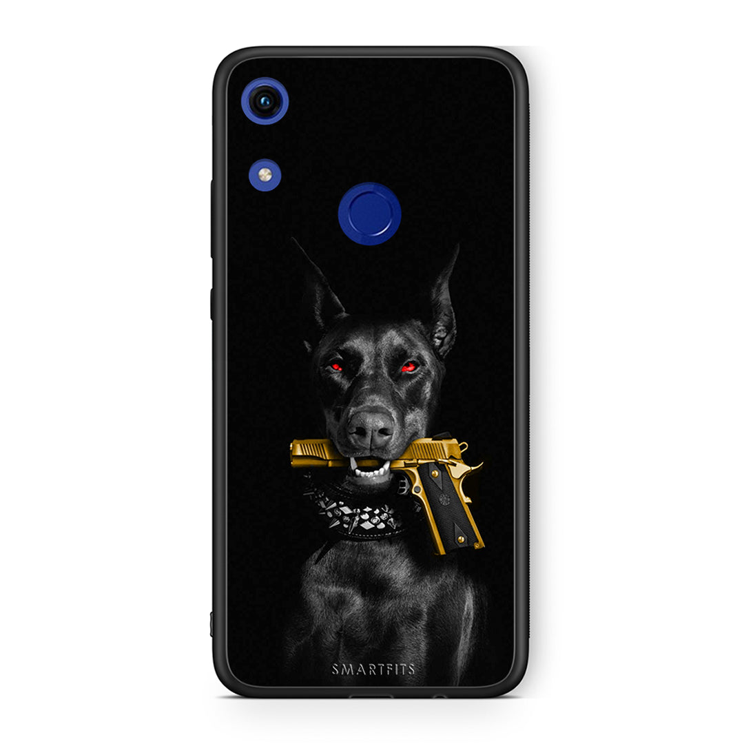 Honor 8A Golden Gun Θήκη Αγίου Βαλεντίνου από τη Smartfits με σχέδιο στο πίσω μέρος και μαύρο περίβλημα | Smartphone case with colorful back and black bezels by Smartfits