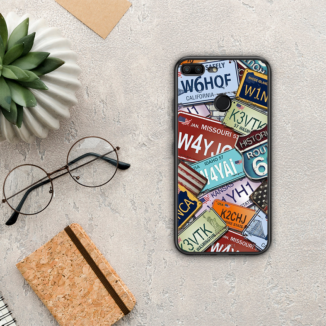 Car Plates - Honor 9 Lite θήκη