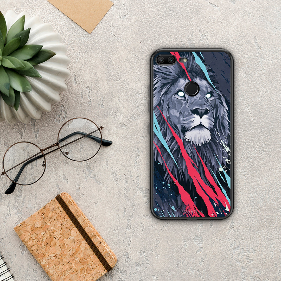PopArt Lion Designer - Honor 9 Lite θήκη