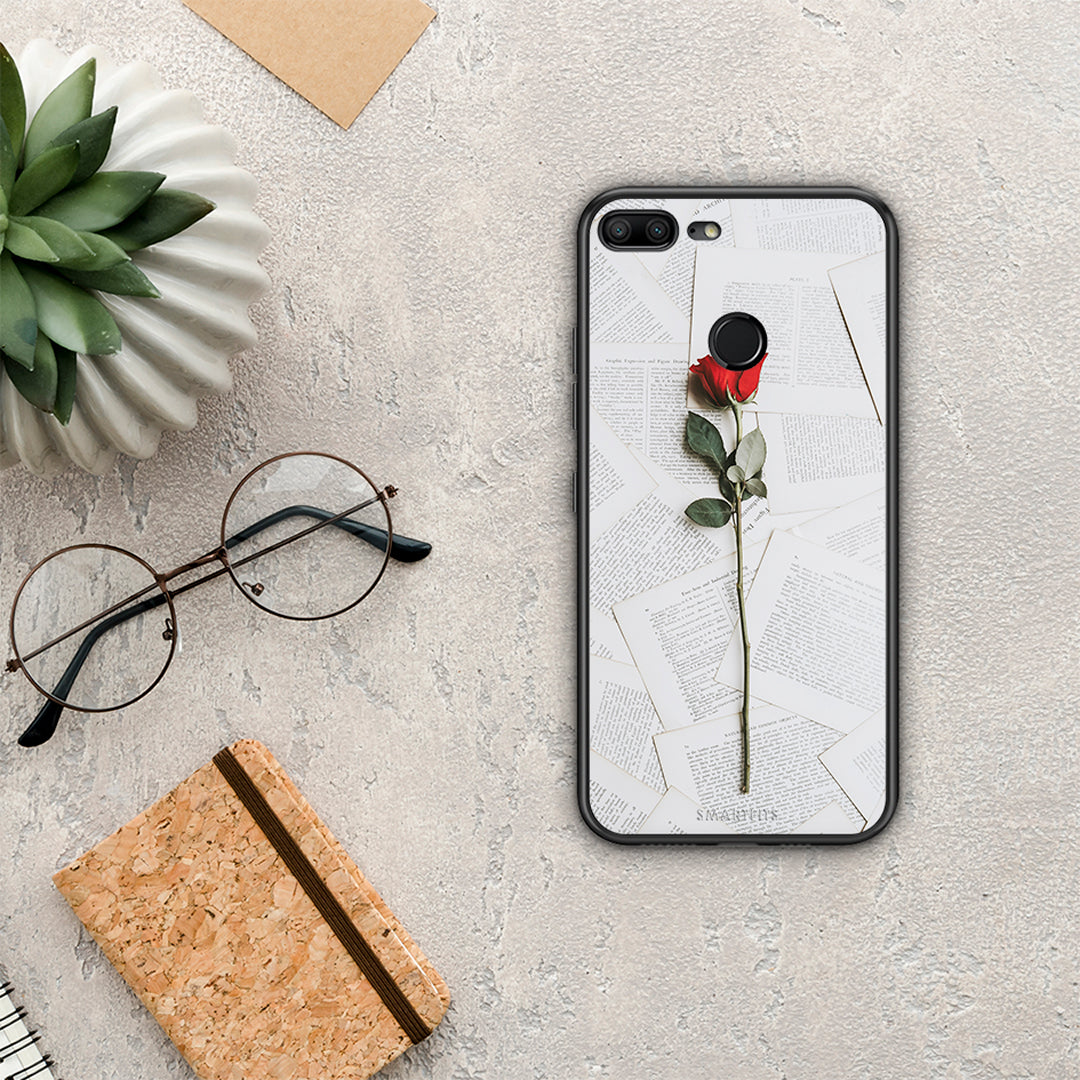 Red Rose - Honor 9 Lite θήκη